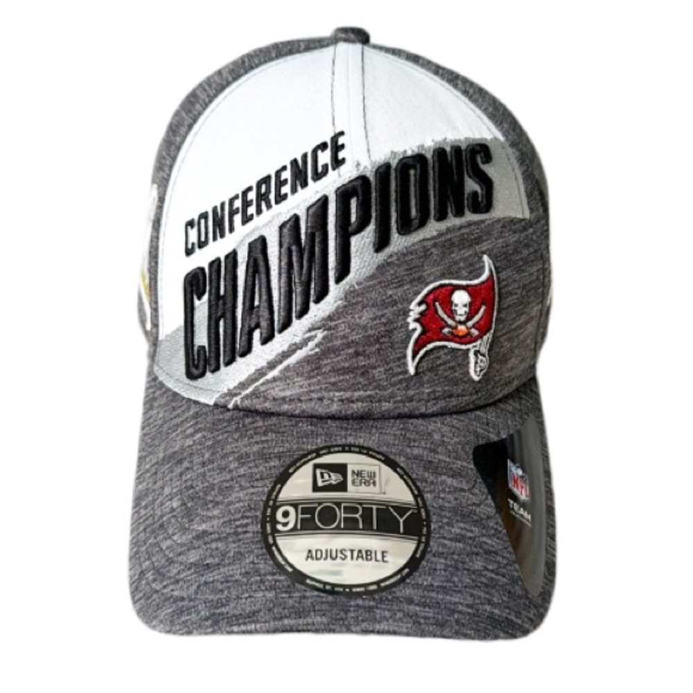 New Era 9Forty NFL gray Tampa Bay Buccaneers Conference Champions baseball